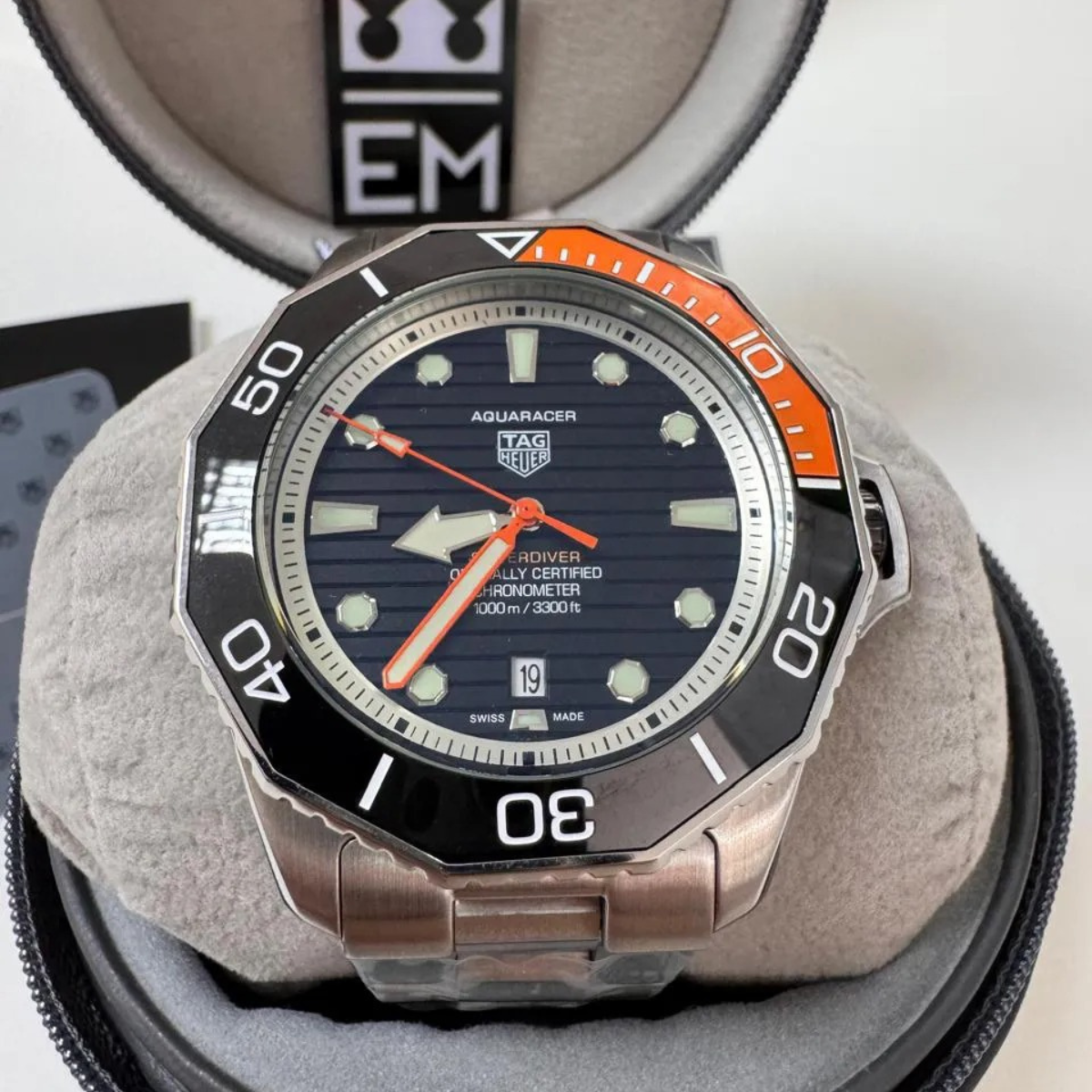 TAG Heuer Aquaracer – 43 mm – Black Dial – Steel Bracelet