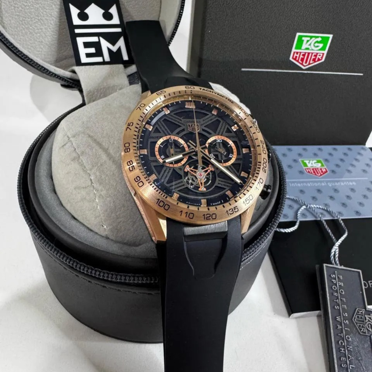 TAG Heuer Carrera Skeleton Tourbillon – Rose Gold Black