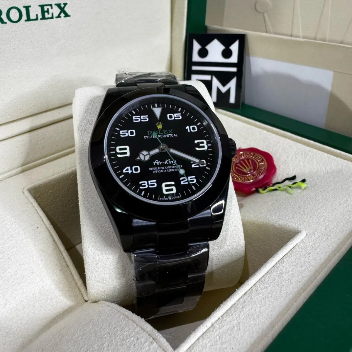 Rolex Air-King – Black Dial – Black Coated