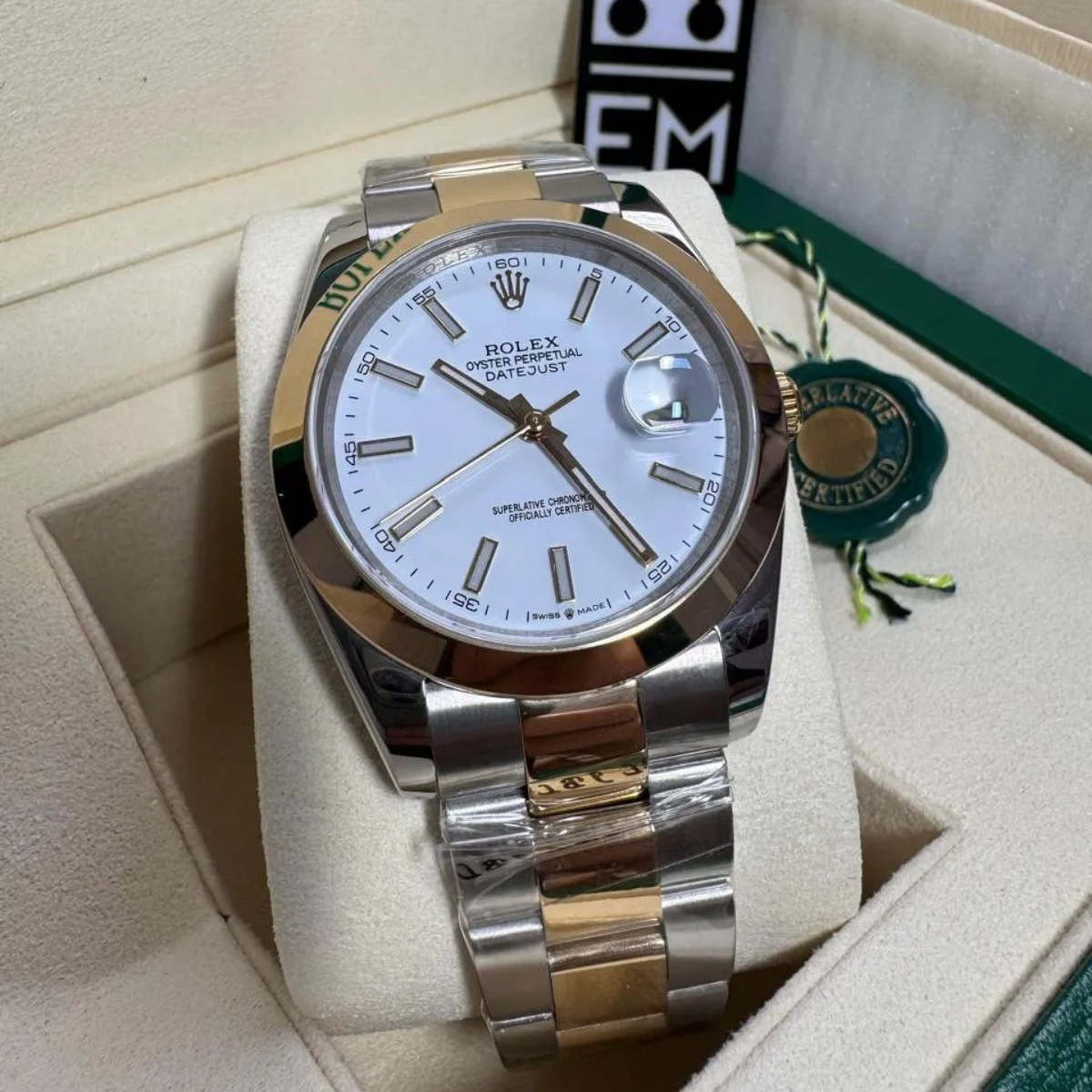 Rolex Datejust 41 – White Dial – Rolesor
