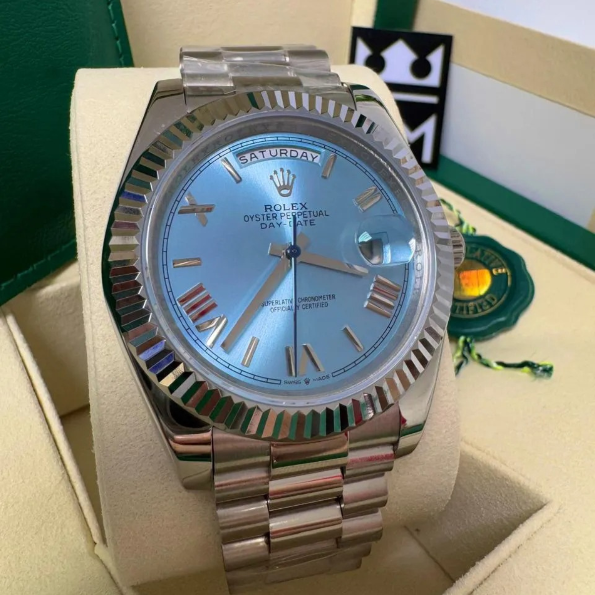 Rolex Day-Date 40 – Ice-Blue Dial