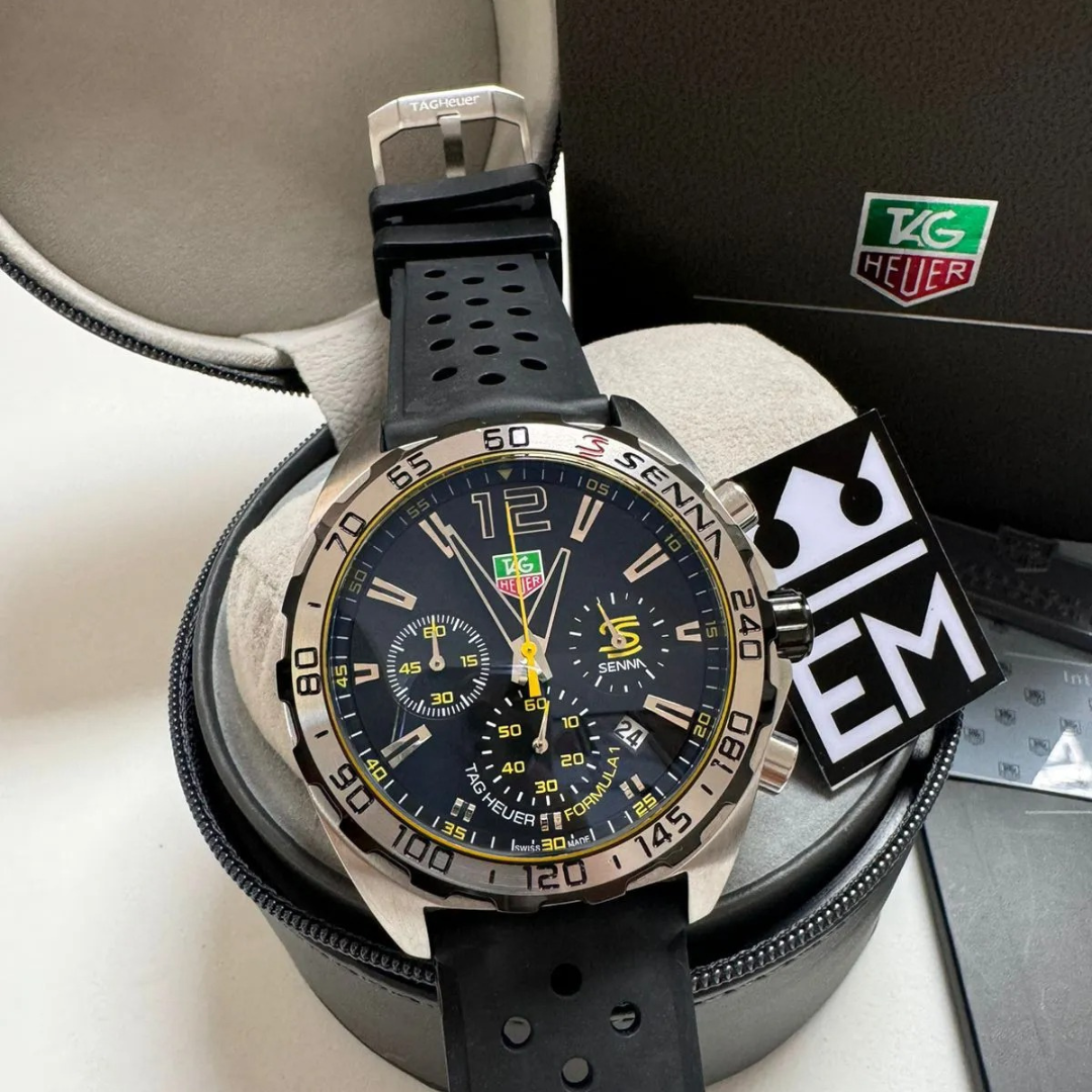 TAG Heuer Formula 1 Senna Edition – Black/Yellow | Sport Strap