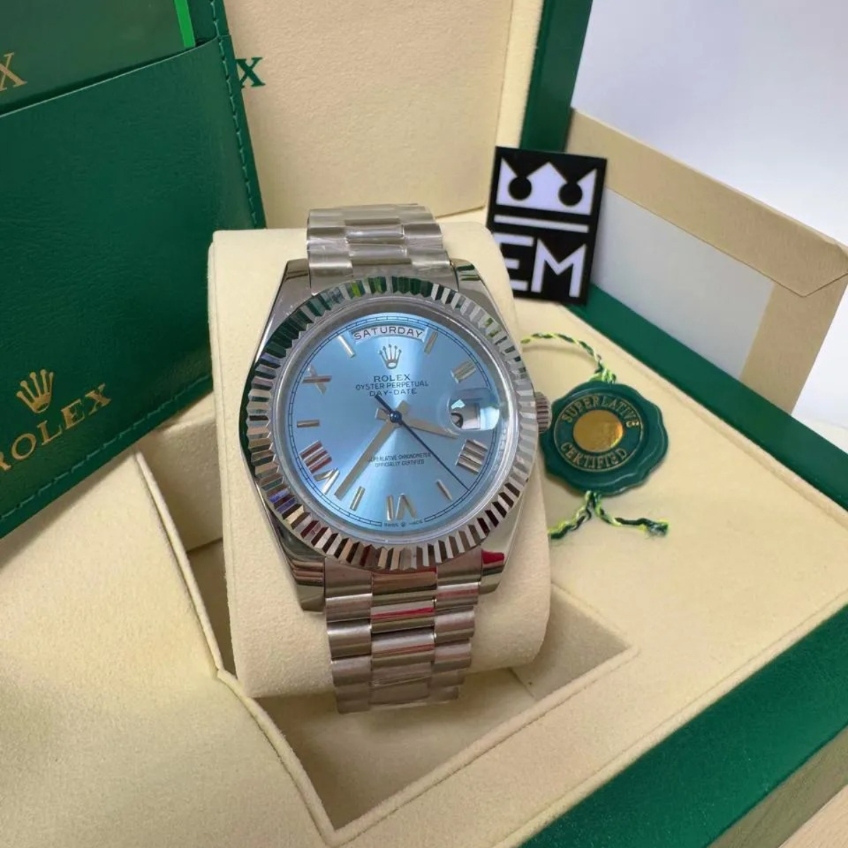 Rolex Day-Date 40 – Ice-Blue Dial