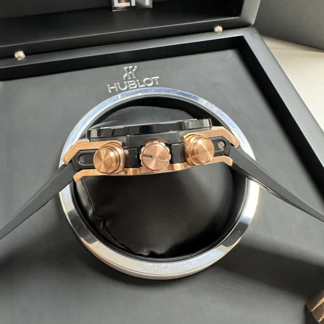 Hublot Big Bang Unico Rosé/Skeleton Dial.