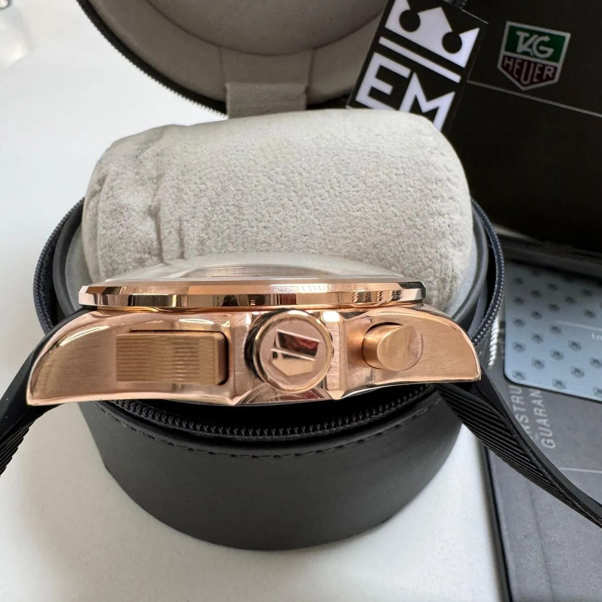 TAG Heuer Grand Carrera Mikrotimer – Rose Gold & White