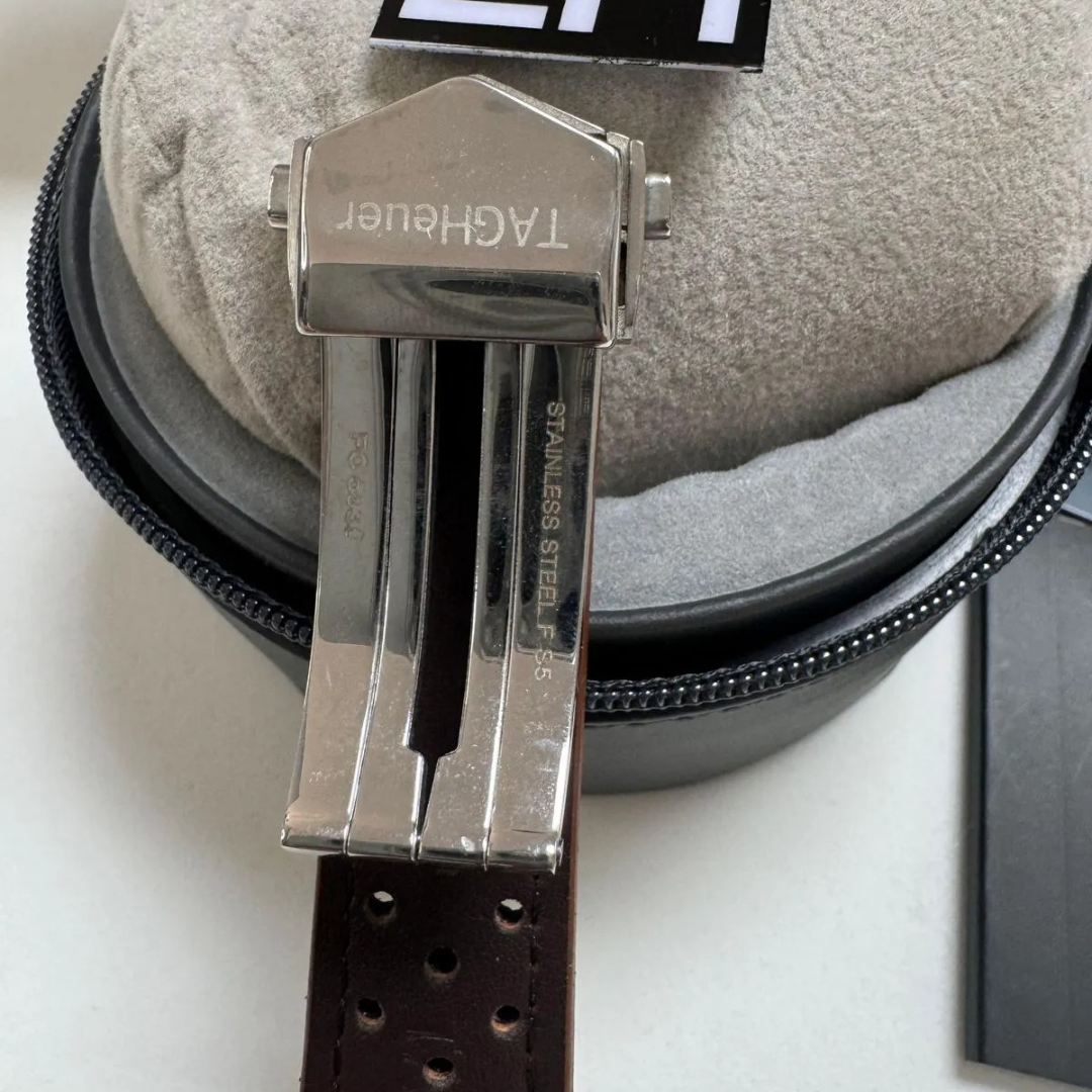 TAG Heuer Carrera Chronograph Black – Automatic | Suede Leather Strap